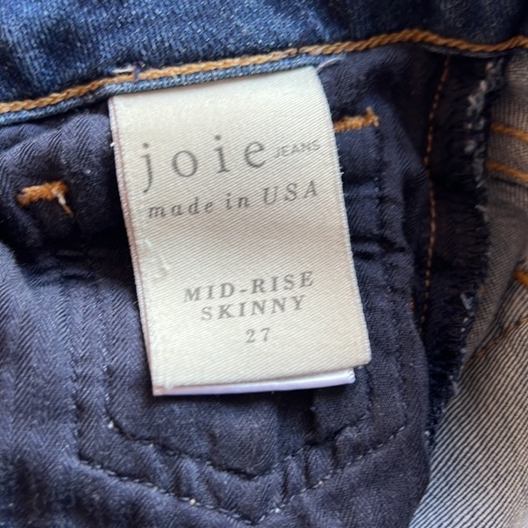 Joie Jeans Mid-Rise Skinny Size 27 - Picture 6 of 10